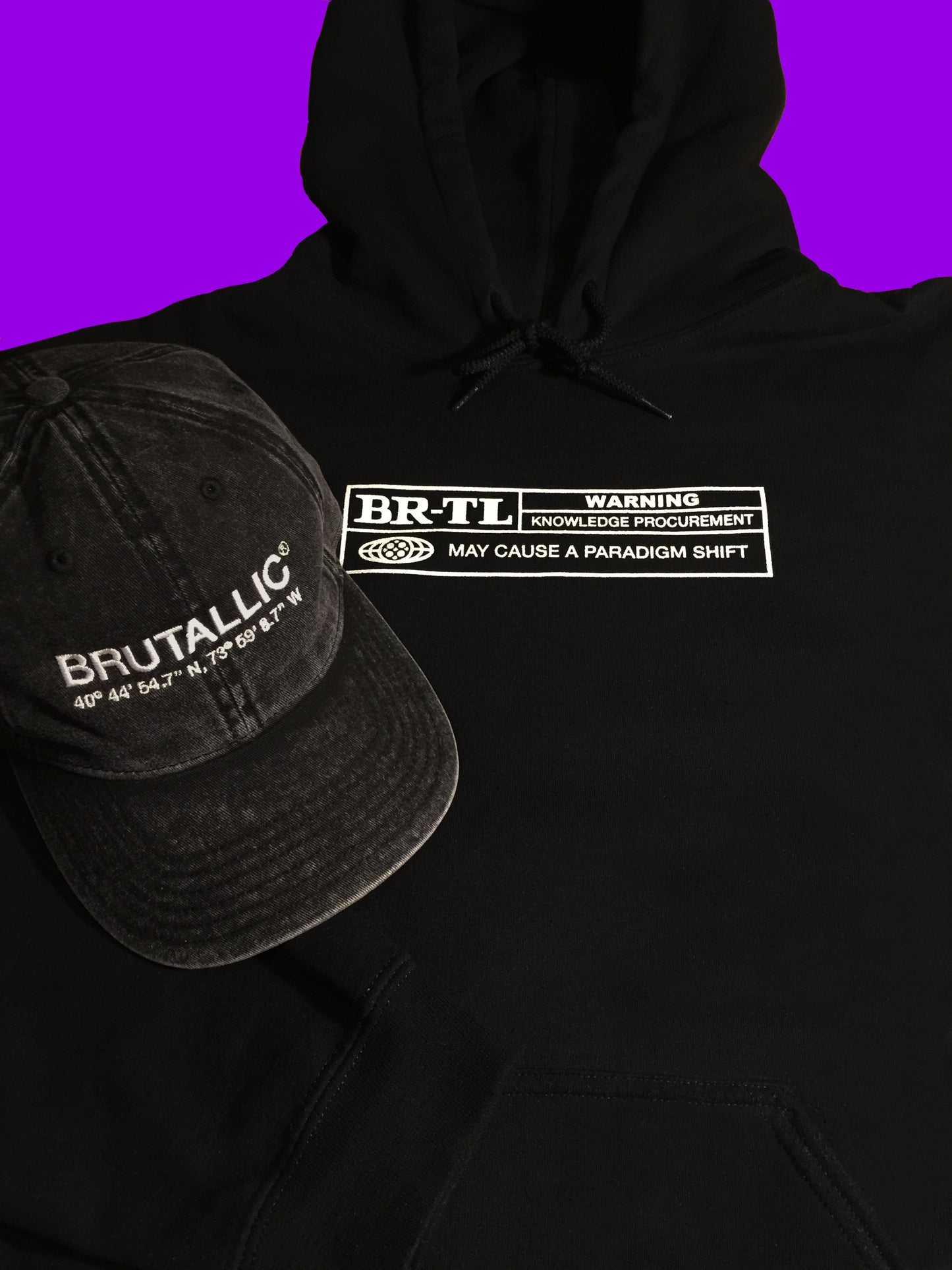 Brutallic Streetwear nyc brand denim hats dad hats independent hoodie paradigm shift sweatshirt