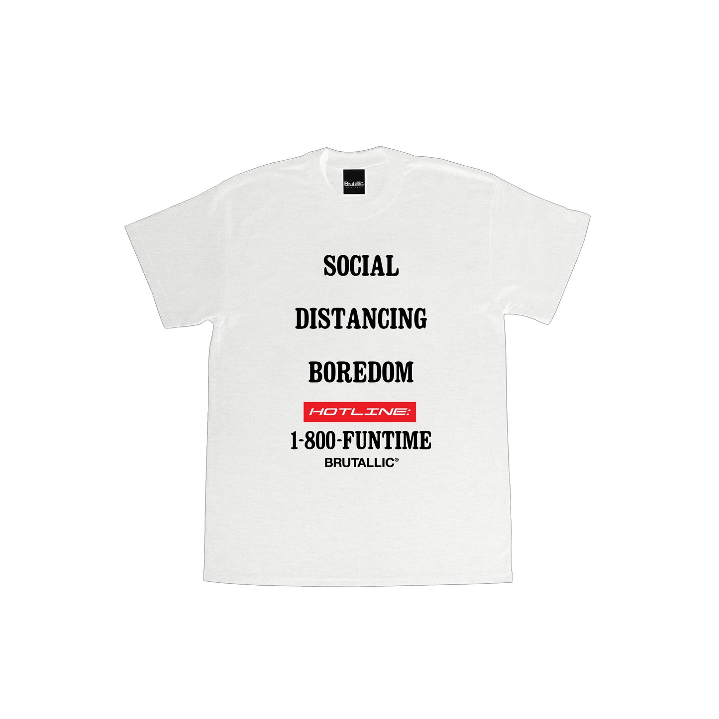 SOCIAL DISTANCING TEE - WHITE